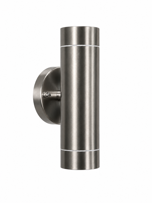 GU10 Outdoor Wall Light Up & Down IP44 Stainless Steel | Baxton