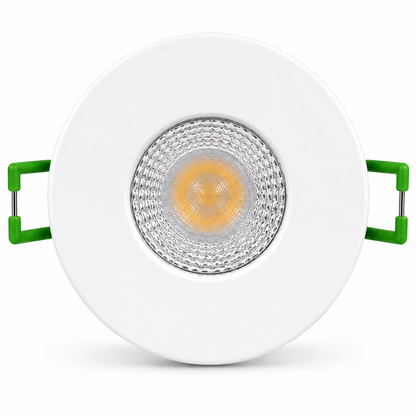 Baxton Ultimate Fire Rated LED Downlight White IP65 3CCT Dimmable 5.5W/7.5W – Trade Carton (50 Pack)