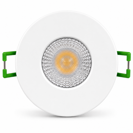 Baxton Ultimate Fire Rated LED Downlight White IP65 3CCT Dimmable 5.5W/7.5W